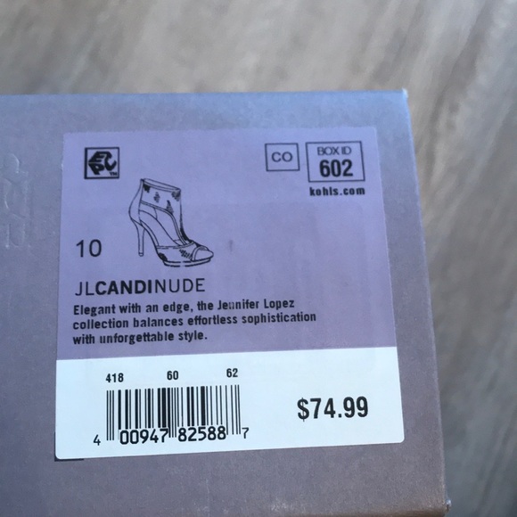 Size 10 nude Jlo heels NEW - Picture 5 of 6
